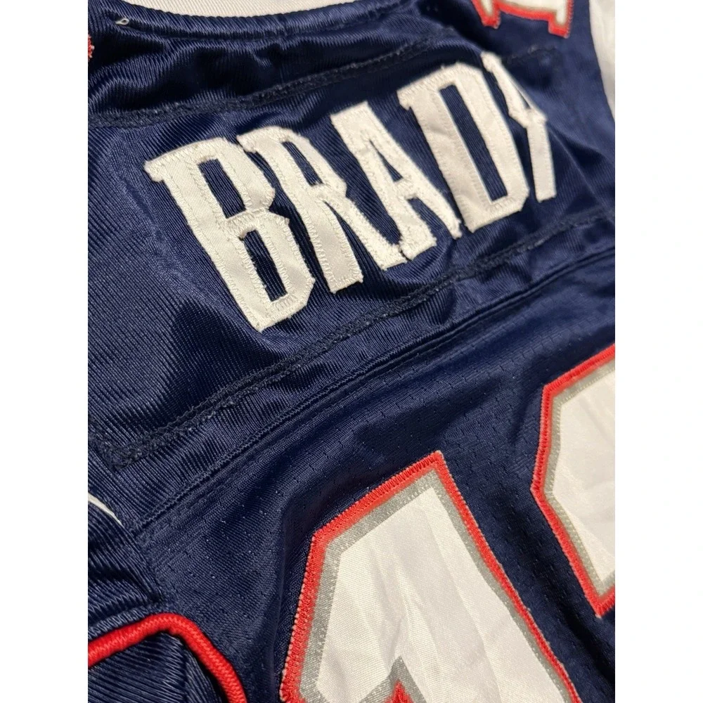 Reebok New England Patriots Tom Brady #12 Stitched Jersey Youth Small 2+ Length